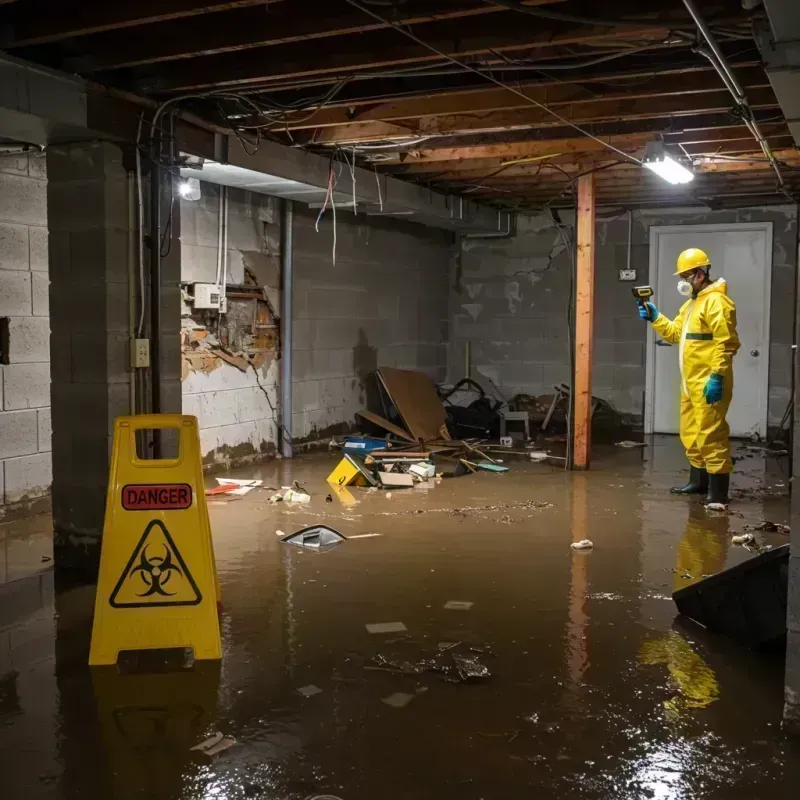 Flooded Basement Electrical Hazard in Crawford County, MI Property